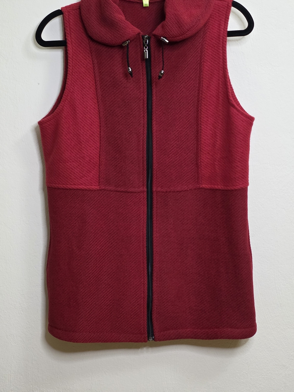 Trisha Tyler Women's Red Zip-Up Knit Jacket - Picture 1 of 3